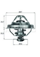 Mahle Thermostat FüR Land Rover Range Rover Ii; Rover 800