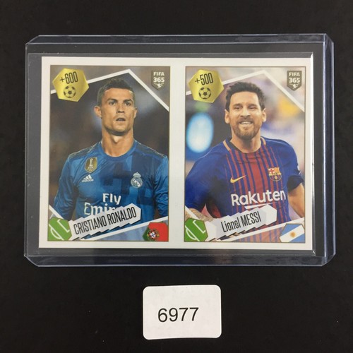 Cristiano Ronaldo Lionel Messi Sticker Panini FIFA 365 2017 2018 (17-18) #501 - Picture 3 of 3