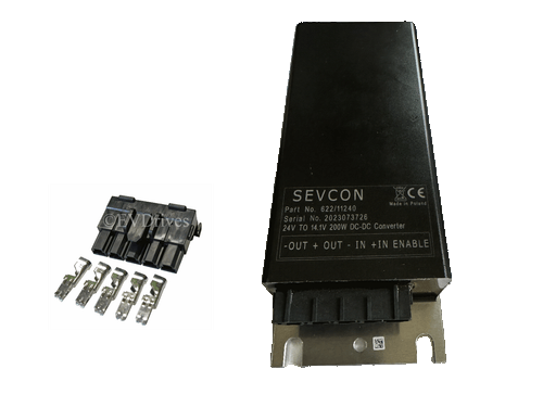Sevcon DC/DC Isolated Converter / Voltage Reducer 24 to 12V, 300 Watt, 622/11240 - Picture 2 of 2