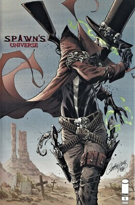 #ad SPAWN#x27;S UNIVERSE #1 J SCOTT CAMPBELL VARIANT B TODD MCFARLANE GUNSLINGER NM $4.99