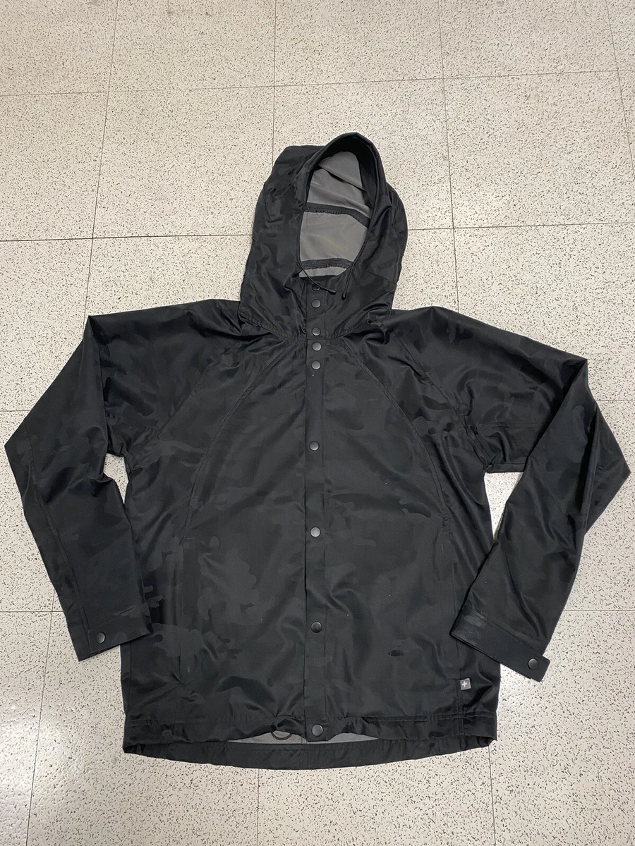 FIGS Windbreaker Hooded Black Jacket Medical Size Small