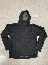 FIGS Windbreaker Hooded Black Jacket Medical Size Small