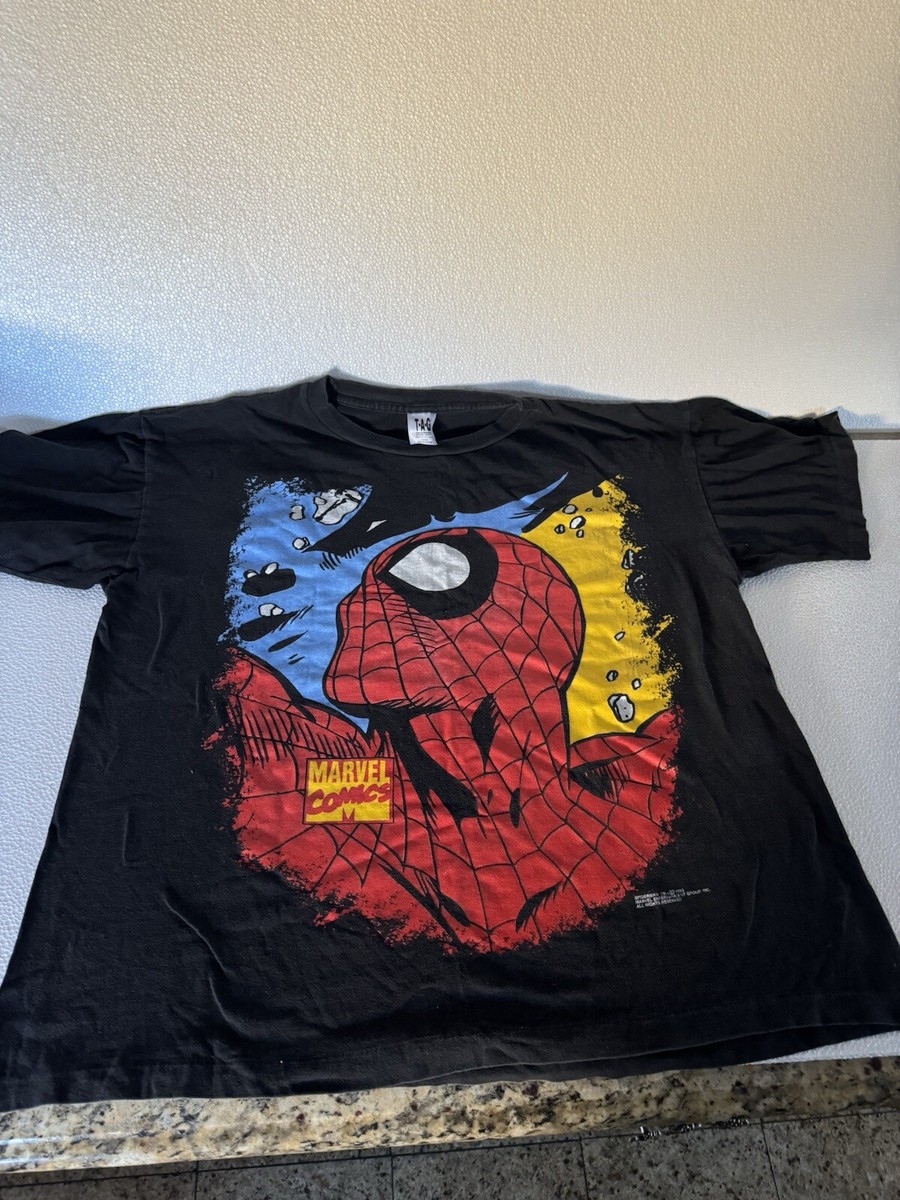 Vintage 93 Original comic Marvel Spiderman Shirt Large | eBay