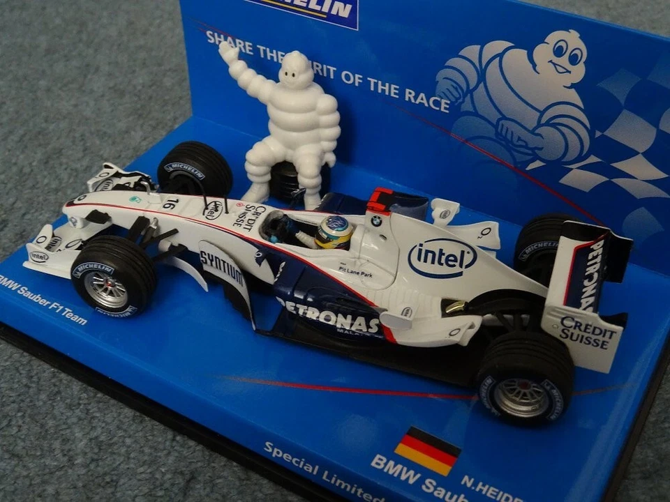 Minichamps BMW Sauber F1.06 #16 Nick Heidfeld Formula 1 F1 Michelin PROMO RARE! - Bild 4 von 4