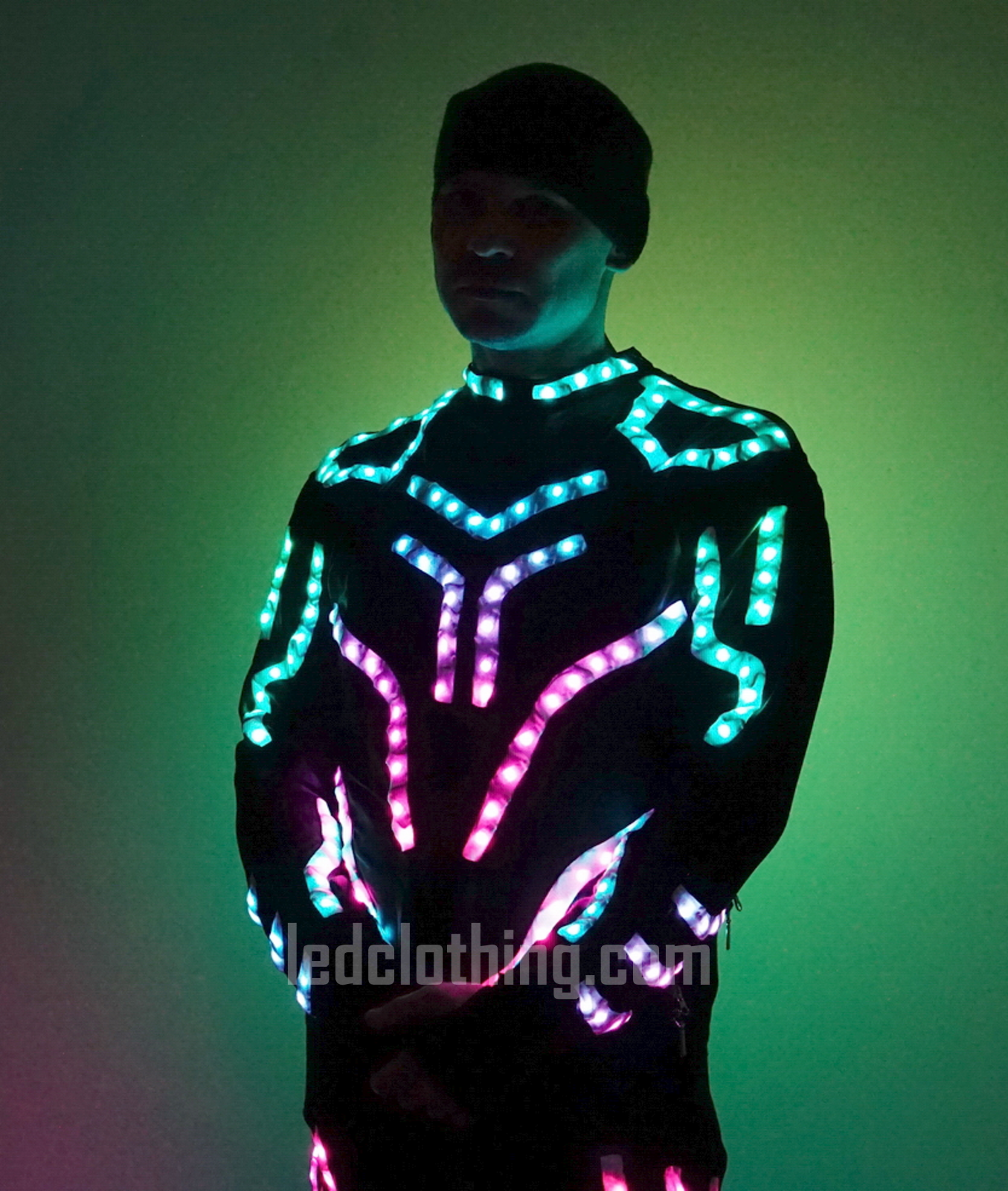 LED Robot Tron Costume Pixel light up suit for dance show Man costume eBay