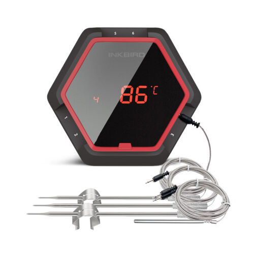 Thermomètre à viande rechargeable INKBIRD Bluetooth barbecue four à viande Weber sonde alimentaire - Photo 1 sur 10