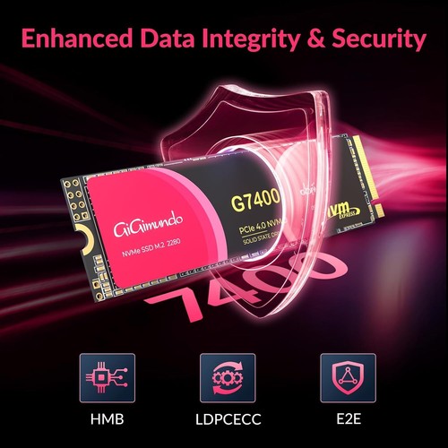 G7400 1/2/4TB M.2 PCIE Gen 4.0x4 NVMe SSD Max 7400 MB/s Lesen Sie für Spieler - Bild 20 von 28