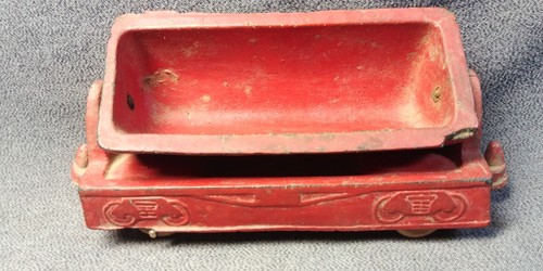 1940s Arcor No 529 Safe Play Toys Train Red Coal Bucket Rubber Original Vintage