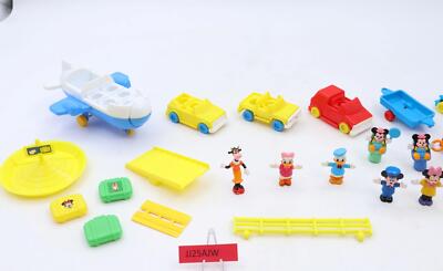 Mickey's Airport 6279 W/ 9 Figures Disney 1987 Arco Vintage