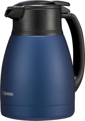 ZOJIRUSHI Thermos Stainless Steel Pot Kettle 1.0L Matte Navy SH-HC10-AD