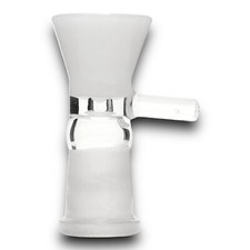 14MM Glass Bowl Female Slide For Water Pipe Bong Hookah Thick Piece - White