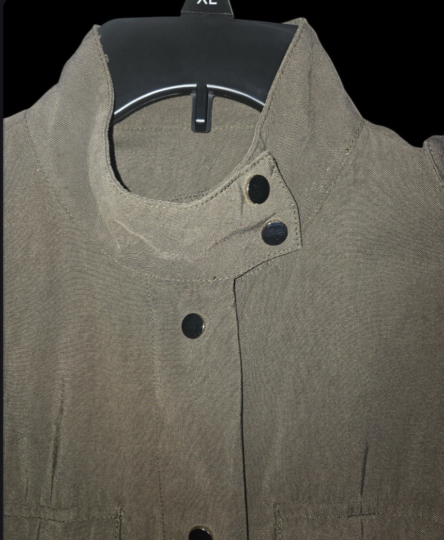 Zara Basic Collection Hunter Green Utility Jacket… - image 3