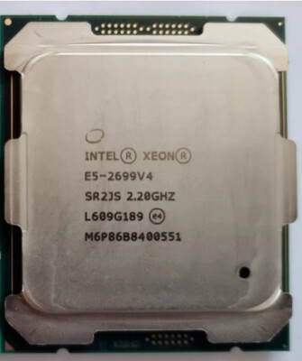 Intel Xeon E5-2699 V4 2.20GHz 55M 22-CORES LGA2011-3 Server 145W SR2JS 3.60 GHz