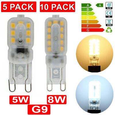Dimmbare LED Lampen 5 x G9 8W 5W Lichtkapsel Halogen Leuchtmittel ersetzen AC220-240V