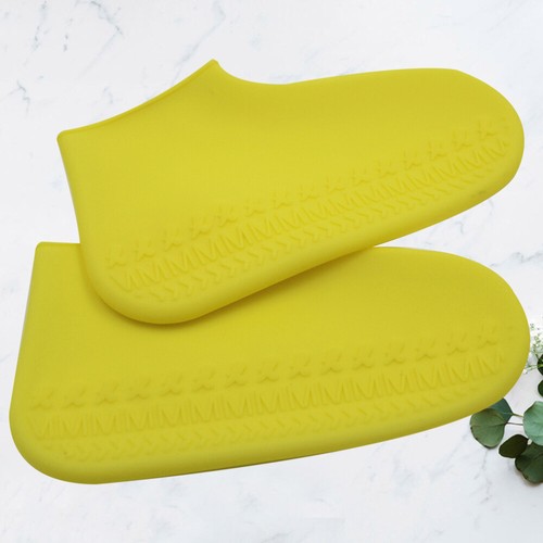 BZKSER Copriscarpe Lavabili -2paia Copertura Scarpe di Antiscivolo Shoe Cover per la Casa Coperture di Boot,Copriscarpe in Flanella Lavabile Riutilizzabili Antiscivolo Impermeabile Copriscarpe Premium