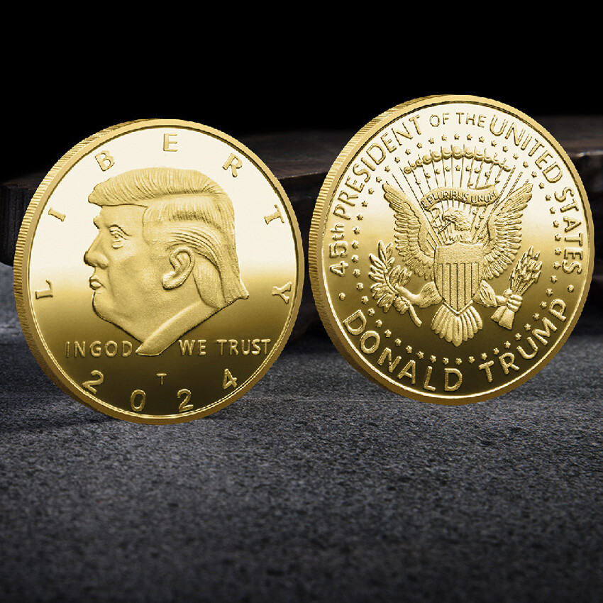 2024 Donald Trump Coin US LIBERTY President Challenge Great EAGLE Gold