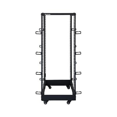 AEONS 27U 4-Post IT Open Frame Server Rack 19 Inch Depth-Adjustable (22'' to 4...