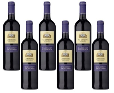6x Ca' Ernesto Cabernet Sauvignon Rotwein DOC - Edler Rotwein Italien 0,75L