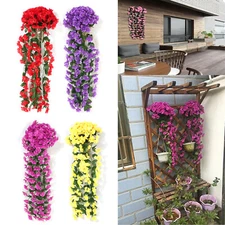 Artificial Fake Flower Ivy Vine Hanging Garland Plants Wedding Garden Decor 85cm