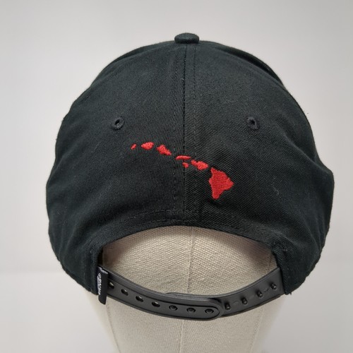 Hawaii Snapback Sombrero Negro Talla Única Ajustable Bordado 6 Paneles VANS - Imagen 5 de 7