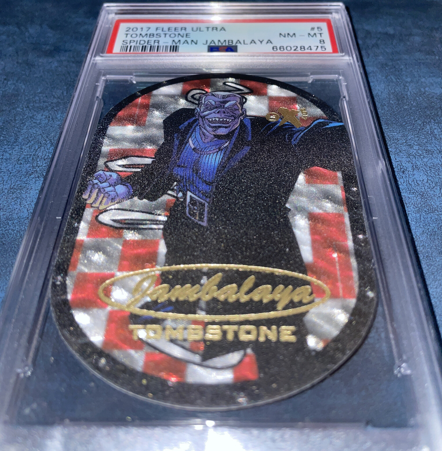 Spider-Man Jambalaya 2017 Fleer Ultra TOMBSTONE PSA 8 Rare Marvel card