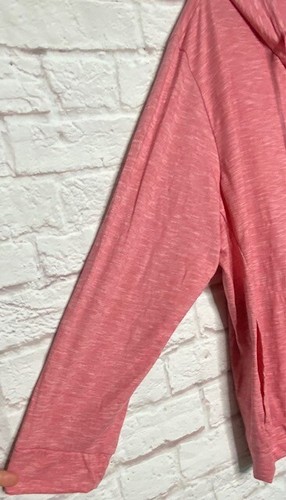 2X/3X/4X New Red White Chambray Hoodie Sweatshirt Track Jacket Knit Pockets Plus - Picture 5 of 12