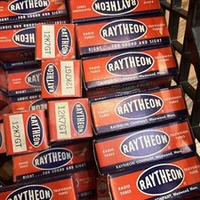 Lot Of 4: Vintage Raytheon 12K7GT Radio  Television Tube NOS