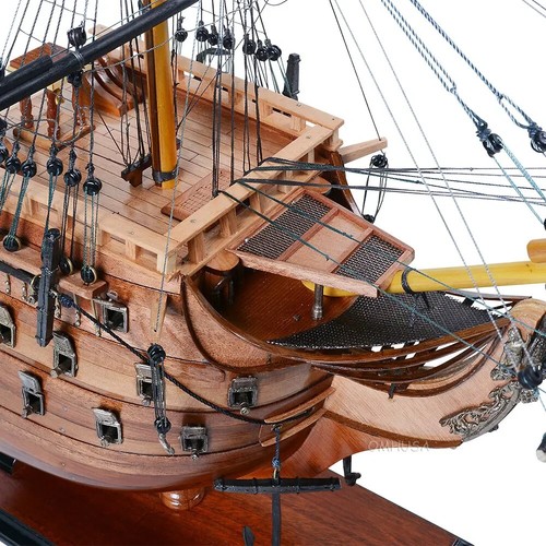 HMS Victory Bow Section Wall Decor Tall Ship Model 28.5" Lord Nelson's Flagship - Picture 6 of 13