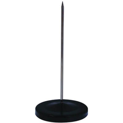 Esselte Metal Spike File Black Stainlees Steel Sturdy Heavy Base High Quality
