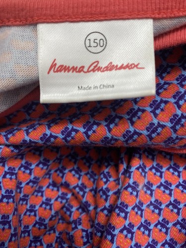 HANNA ANDERSSON Short Sleeve Owl Drop Waist Dress Sz 150 US 12 NWOT - Picture 6 of 8