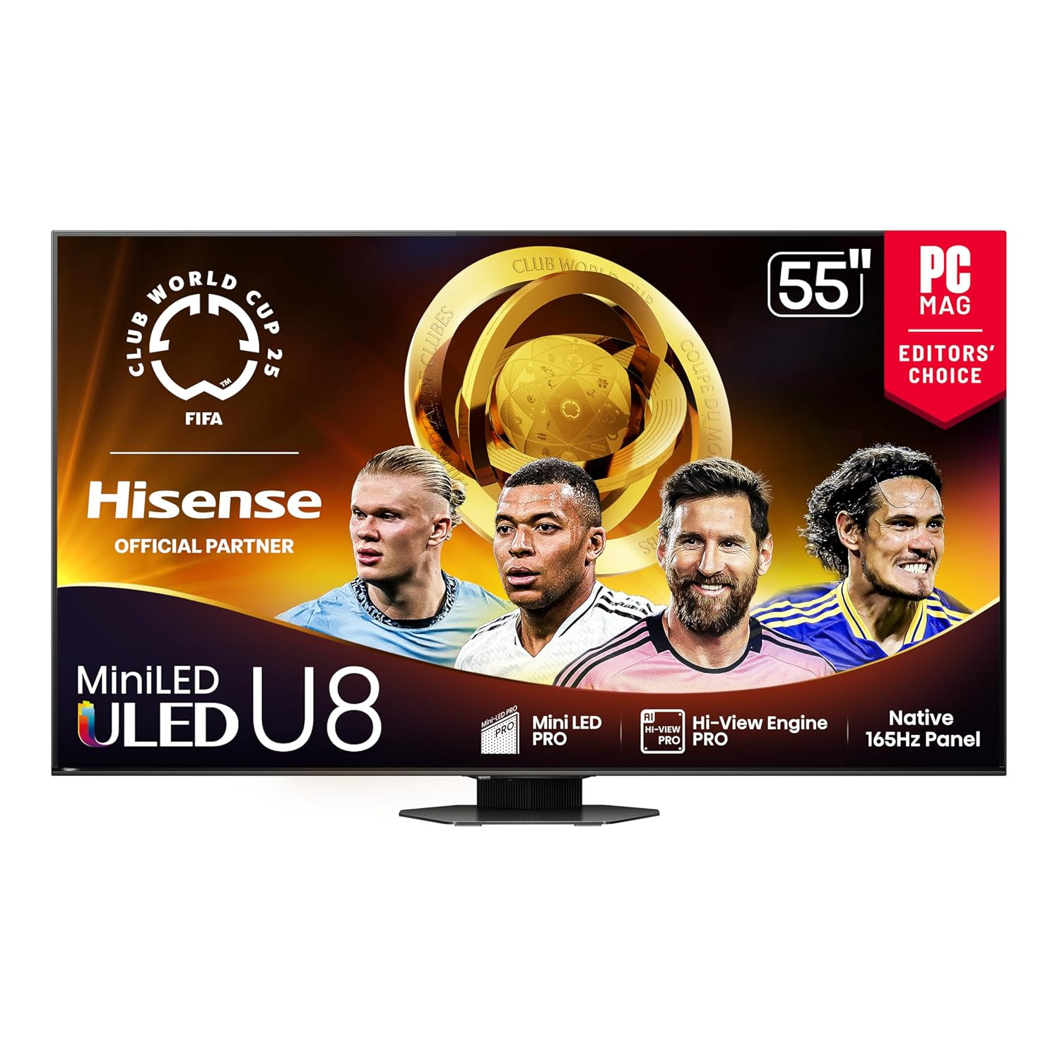 Hisense 55" Class U8 Mini-Led ULED 4K UHD Google Smart TV (55U8QG, 2025 Model) -