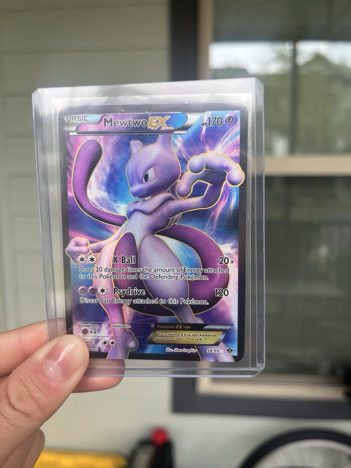 Pokémon Mewtwo EX 98/99 Next Destinies Full Art Ultra Rare Holo LP/MP