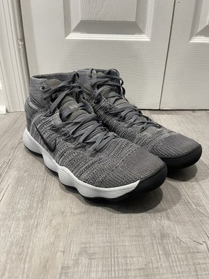 Size 10 - Nike Hyperdunk 2017 Flyknit Cool Grey High-Top Basketball Sneakers Men