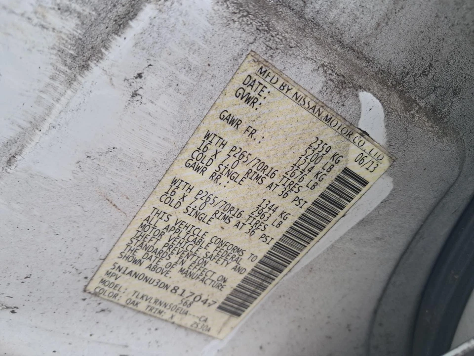 Used Fuel Pump fits: 2013 Nissan Xterra Pump Assembly Grade A Foto 4 de 4