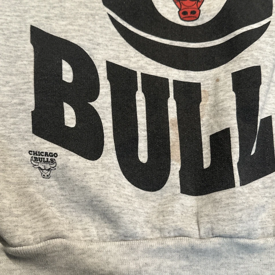 Vintage Chicago Bulls Sweatshirt Mens NBA Basketball Crewneck 90s Sweater M - Image 3 of 4