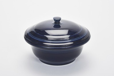 Fiesta,Fiestaware - 2Qt (70oz) Colbalt (Retired Post '86) Covered Casserole Dish