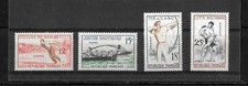 Timbres Neuf : Série n° 1161 à 1164 - Jeux Traditionnels - 1958** Neuf