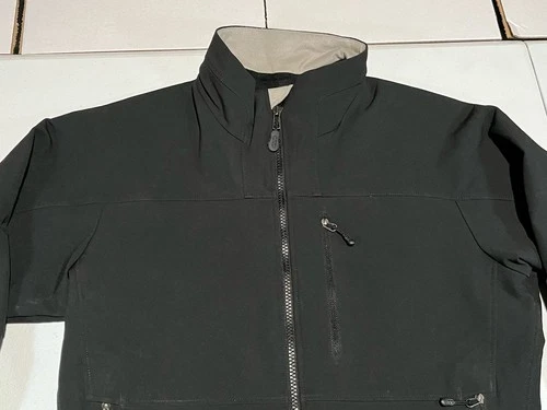 Patagonia Simple Guide Jacket Black Full Zip Softshell Coat Mens S Fleece Lined image 9
