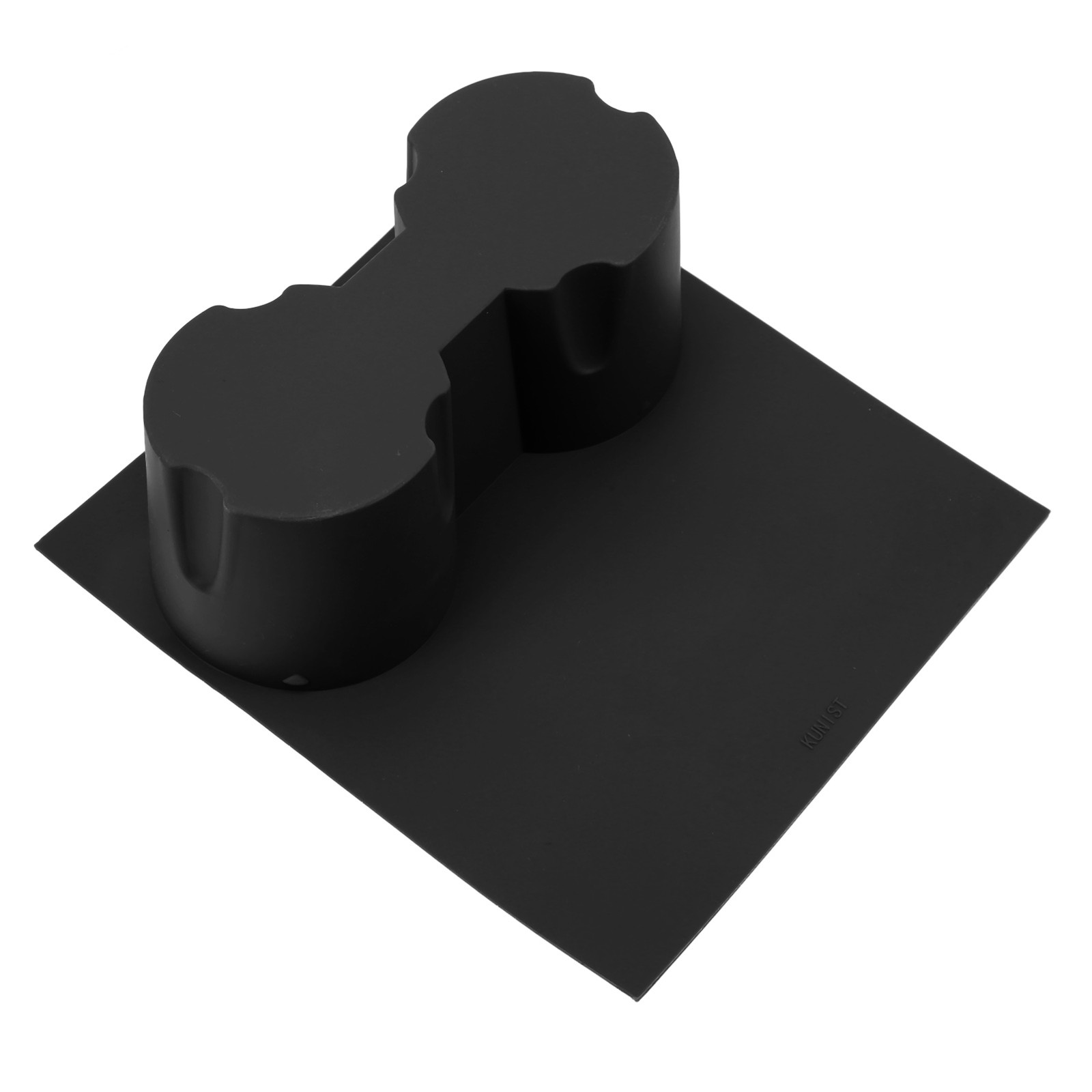 Black Center Console Cup Holder Silicone Material Scratch Resistant For