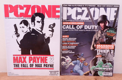 2 x Vintage PC Zone Computer Magazine Bundle July-August 2003 Issue 130 131