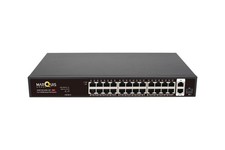 24 Port PoE Switch with 2 Gigabit Uplinks  2 SFP Ports 400W 