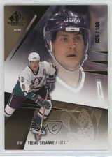 2023-24 Upper Deck SP Game Used Legends Gold 26/188 Teemu Selanne #175 HOF 14v7