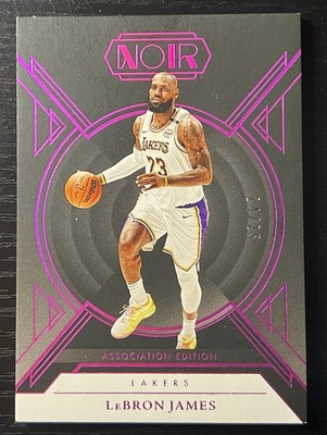 2024-25 Panini Noir - Association Edition LeBron James #2 Holo Ruby /25 RARE!