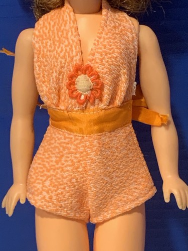 Fits Tammy Size 12" Doll - Orange Halter Romper - NO DOLL - Picture 2 of 7