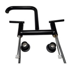 Kohler 7547-4-BL Purist Bridge Kitchen Faucet, 1.5 GPM - Matte Black