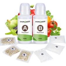 800Ml A&B Hydroponic Nutrients: Hydroponic Plant Food for Aerogarden, Liquid Pla