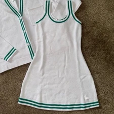 alo tennis club sweater knit dress Spruce Green size S