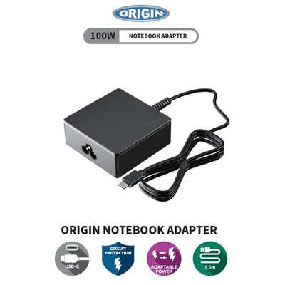 Origin Storage 100W USB-C Adapter mit UK Kabel