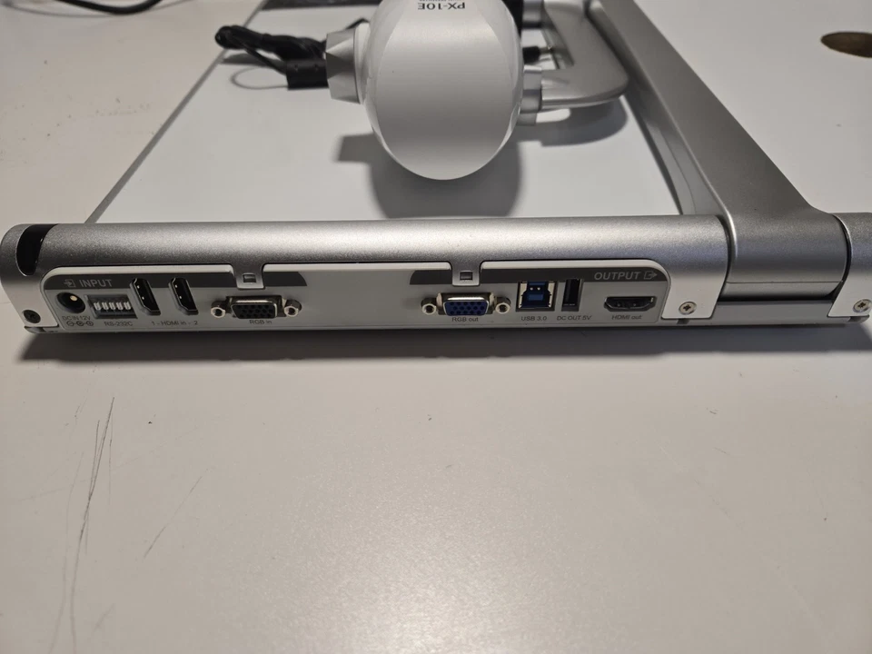 Presentador visual para cámara de documentos ELMO PX-10E con adaptador de corriente Foto 3 de 4