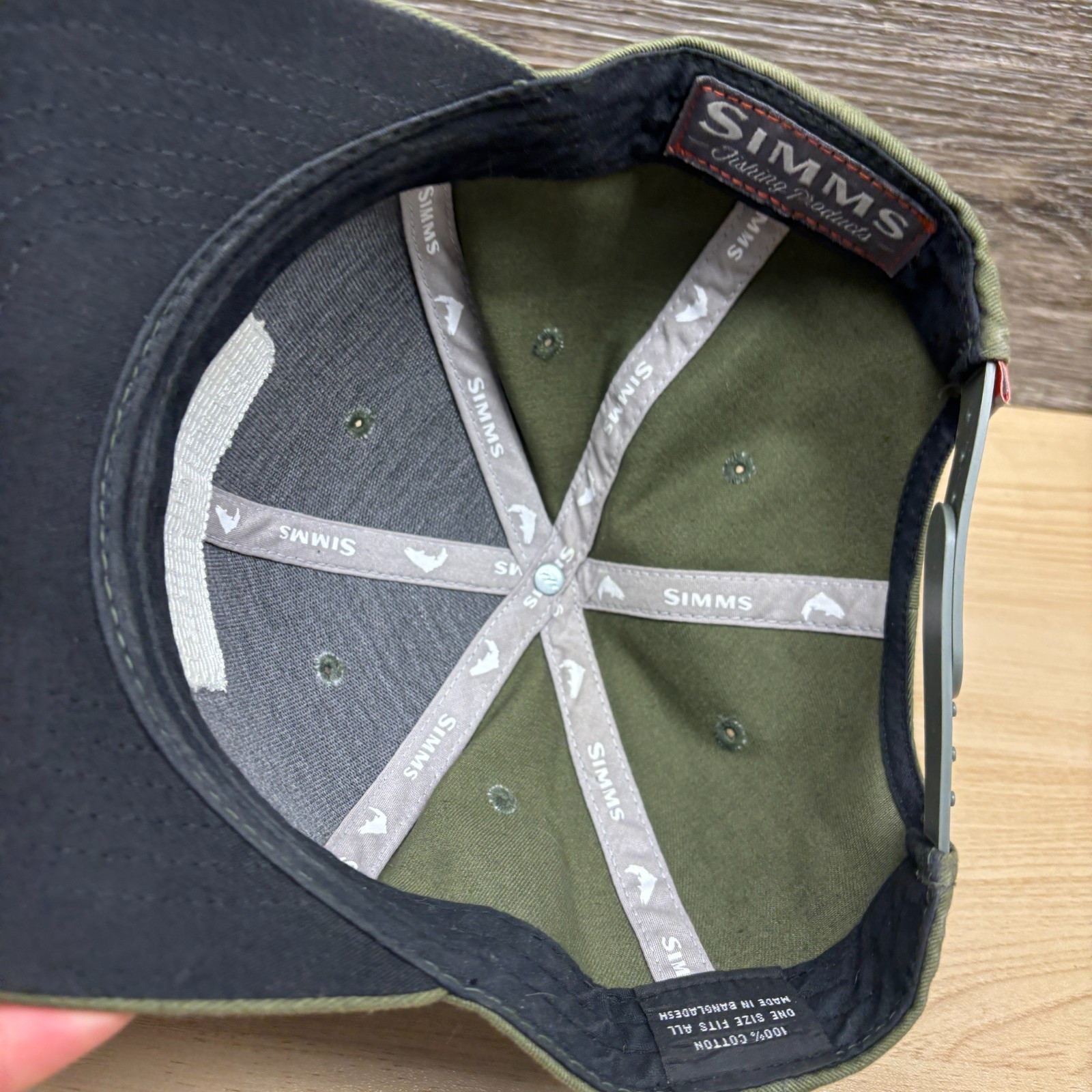 Simms Hat Cap Snapback Green Working Waders Patch… - image 11